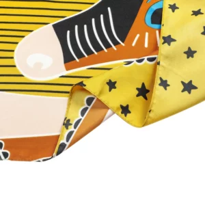 horse pattern 130cm scarf – elegant spring travel shawl