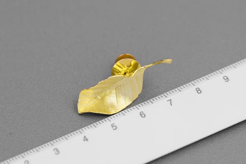 autumn leaf brooch – elegant artistic designer pin