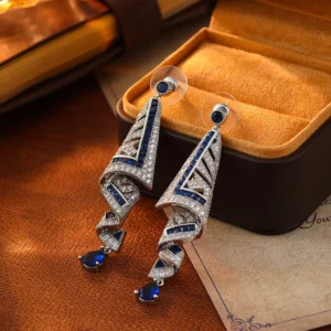 ethnic inspired skirt drop stud earrings – elegant resort style jewelry