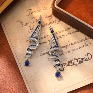 ethnic inspired skirt drop stud earrings – elegant resort style jewelry