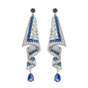 ethnic inspired skirt drop stud earrings – elegant resort style jewelry