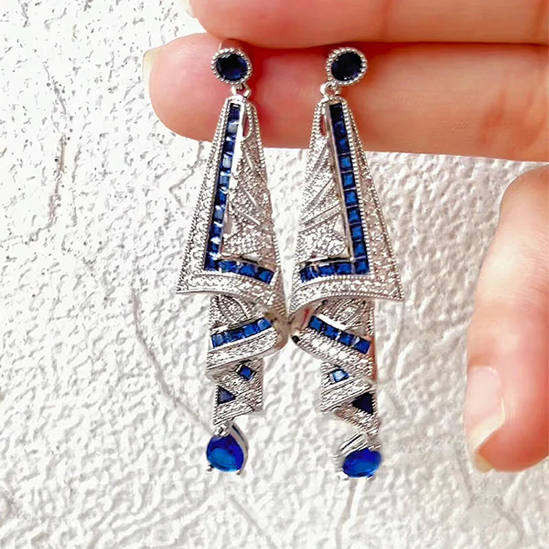 ethnic inspired skirt drop stud earrings – elegant resort style jewelry