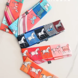 horse pattern slim scarf | multi use fashion accessory