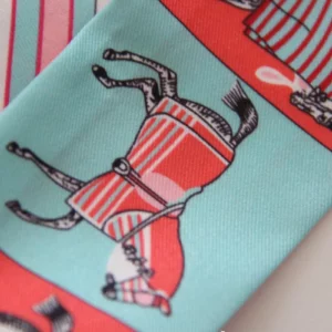 horse pattern slim scarf | multi use fashion accessory