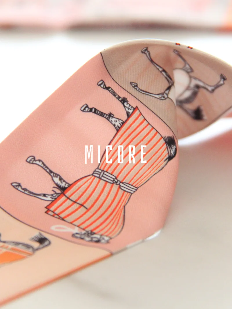 horse pattern slim scarf | multi use fashion accessory