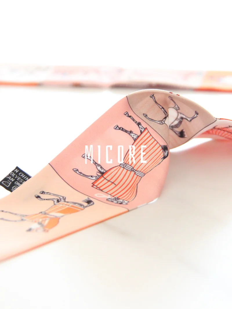 horse pattern slim scarf | multi use fashion accessory