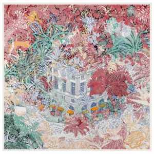 luxury large jungle print shawl 51