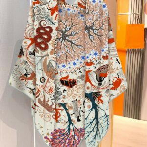 french jungle animal oversized scarf 51