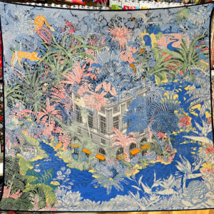 french botanical garden shawl 51 inch autumn/winter wrap