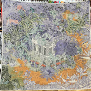 french botanical garden shawl 51 inch autumn/winter wrap