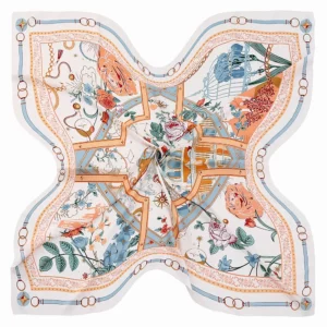 french architectural rose shawl 51 inch luxury square scarf