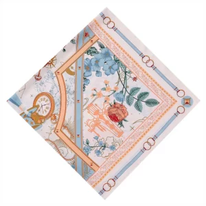 french architectural rose shawl 51 inch luxury square scarf