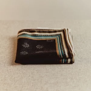 quiet luxury silk wool scarf 26 inch autumn/winter square