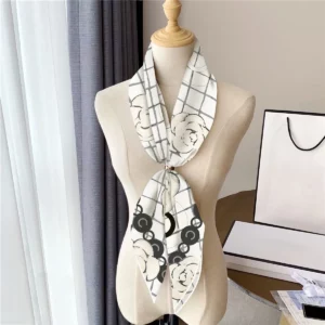 french rose checkered scarf 35 inch artistic square shawl