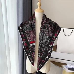 french lettering color block scarf 35 inch chic square shawl
