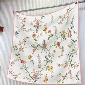 jungle prosperity square scarf 35 inch artistic silk feel wrap