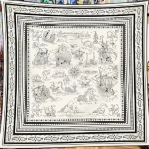 nautical paisley shawl 51 inch winter warm wrap