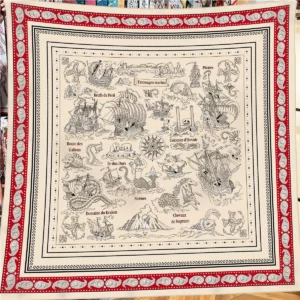 nautical paisley shawl 51 inch winter warm wrap