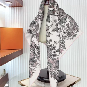 butterfly floral square scarf 35 inch artistic versatile wrap