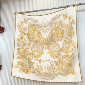 butterfly floral square scarf 35 inch artistic versatile wrap