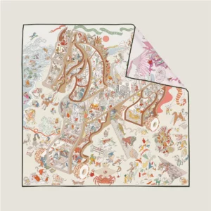 equestrian reversible square scarf 35 inch chic two tone wrap