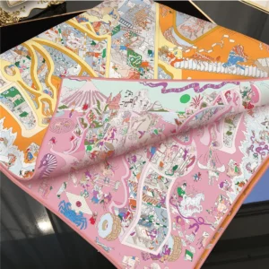 equestrian reversible square scarf 35 inch chic two tone wrap