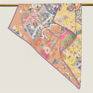 equestrian reversible square scarf 35 inch chic two tone wrap