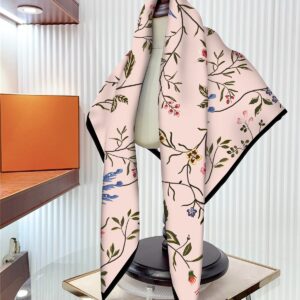 french botanical rose square scarf 35 inch elegant floral shawl