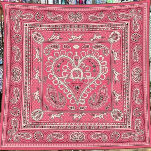 heart & paisley print shawl 51 inch winter warm wrap
