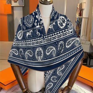 heart & paisley print shawl 51 inch winter warm wrap