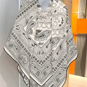heart & paisley print shawl 51 inch winter warm wrap