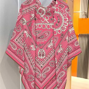 heart & paisley print shawl 51 inch winter warm wrap
