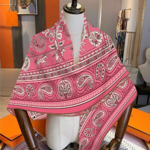heart & paisley print shawl 51 inch winter warm wrap
