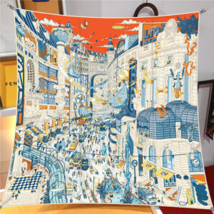 parisian cityscape square scarf 35 inch chic travel shawl