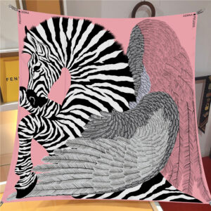 pegasus & feather square scarf 35 inch artistic decorative wrap