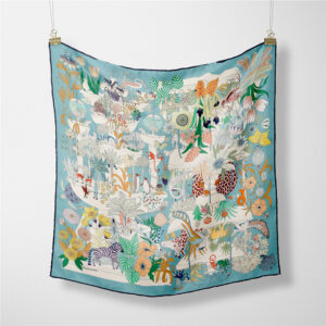 animal kingdom print square scarf 21 inch chic small neckerchief