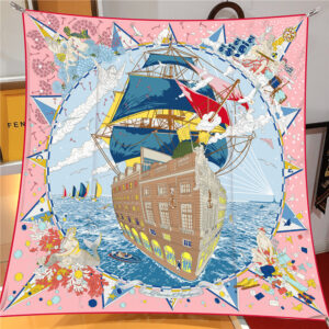 nautical cruise square scarf 35 inch chic holiday shawl