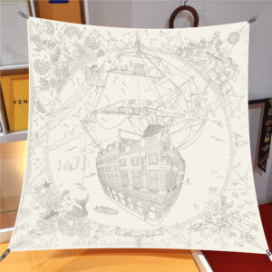 nautical cruise square scarf 35 inch chic holiday shawl
