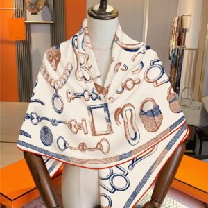 horse head & chain shawl 51 inch winter warm wrap