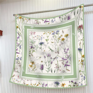 botanical dragonfly square scarf 35 inch chic garden wrap