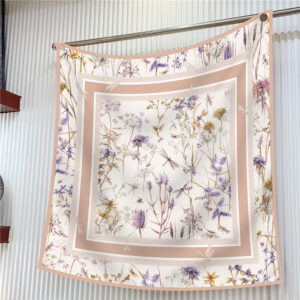 botanical dragonfly square scarf 35 inch chic garden wrap