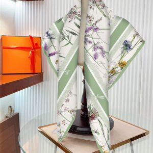 botanical dragonfly square scarf 35 inch chic garden wrap