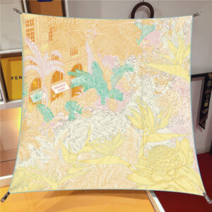 jungle garden square scarf 35 inch chic artistic shawl