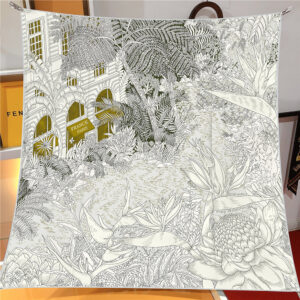 jungle garden square scarf 35 inch chic artistic shawl