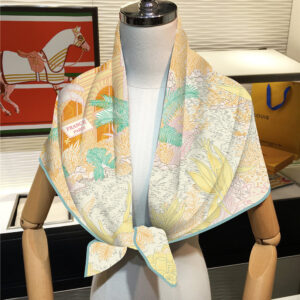 jungle garden square scarf 35 inch chic artistic shawl