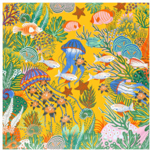 dreamy underwater world shawl 51 inch chic ocean theme wrap
