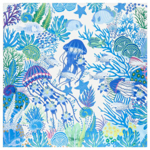 dreamy underwater world shawl 51 inch chic ocean theme wrap