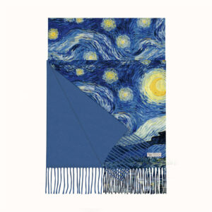 van gogh starry night cashmere feel scarf winter art shawl