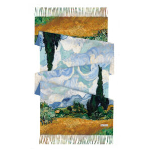van gogh starry night cashmere feel scarf winter art shawl