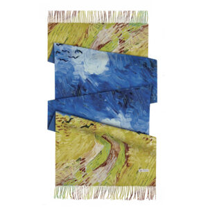 van gogh starry night cashmere feel scarf winter art shawl